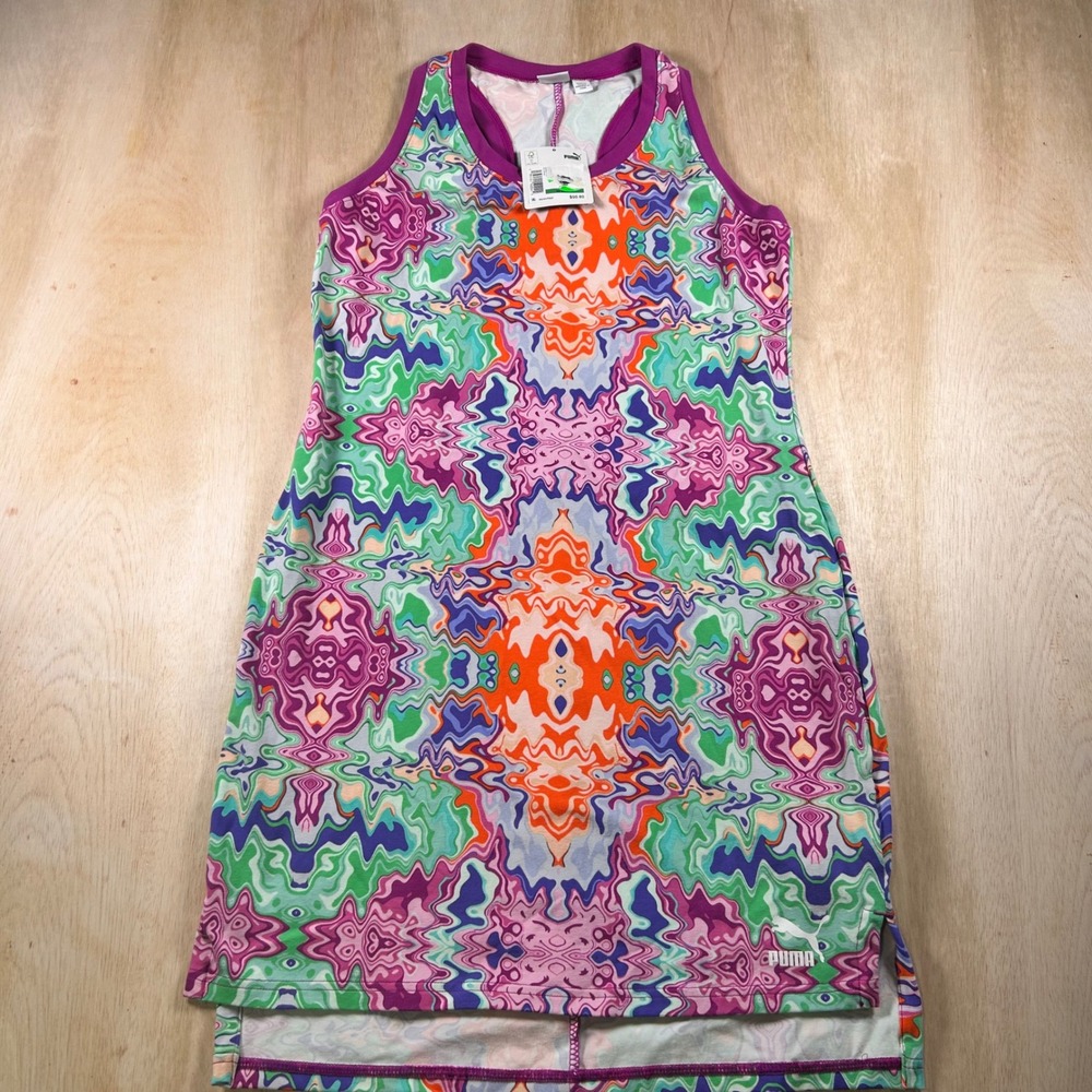 NWT Puma Multicolor Sleeveless Mini Dress